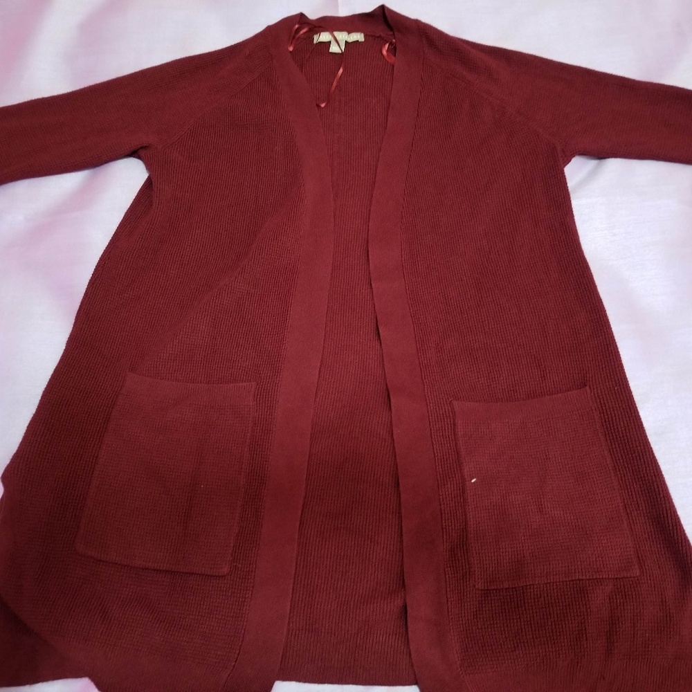 Maroon cardigan/sweater